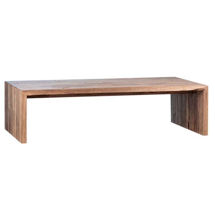 Chase Reclaimed Teak Coffee Table, three-quarter studio view