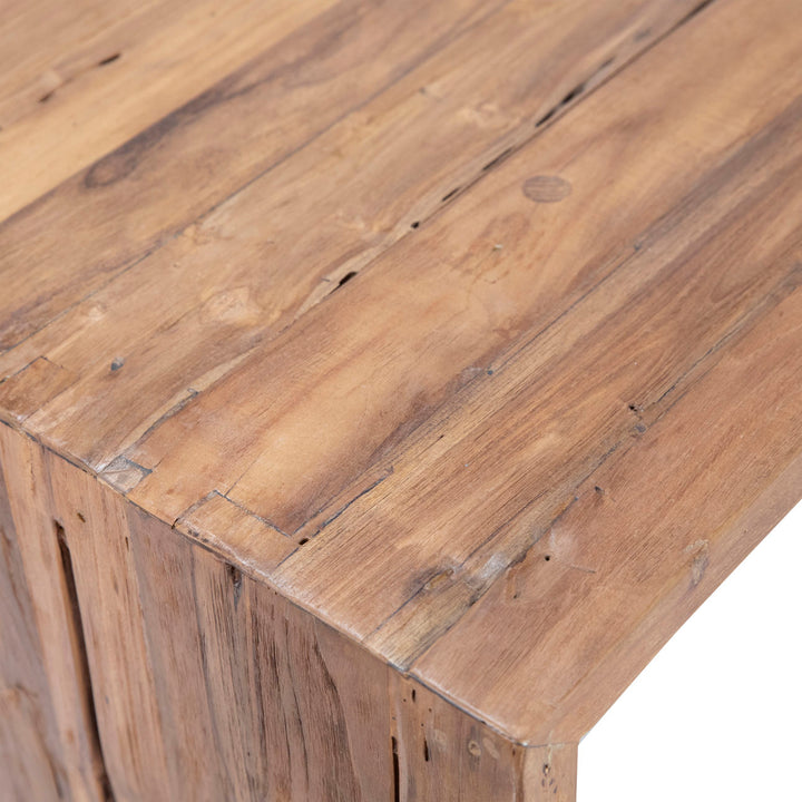 Chilren Reclaimed Teak Counter Table, detail 1 view