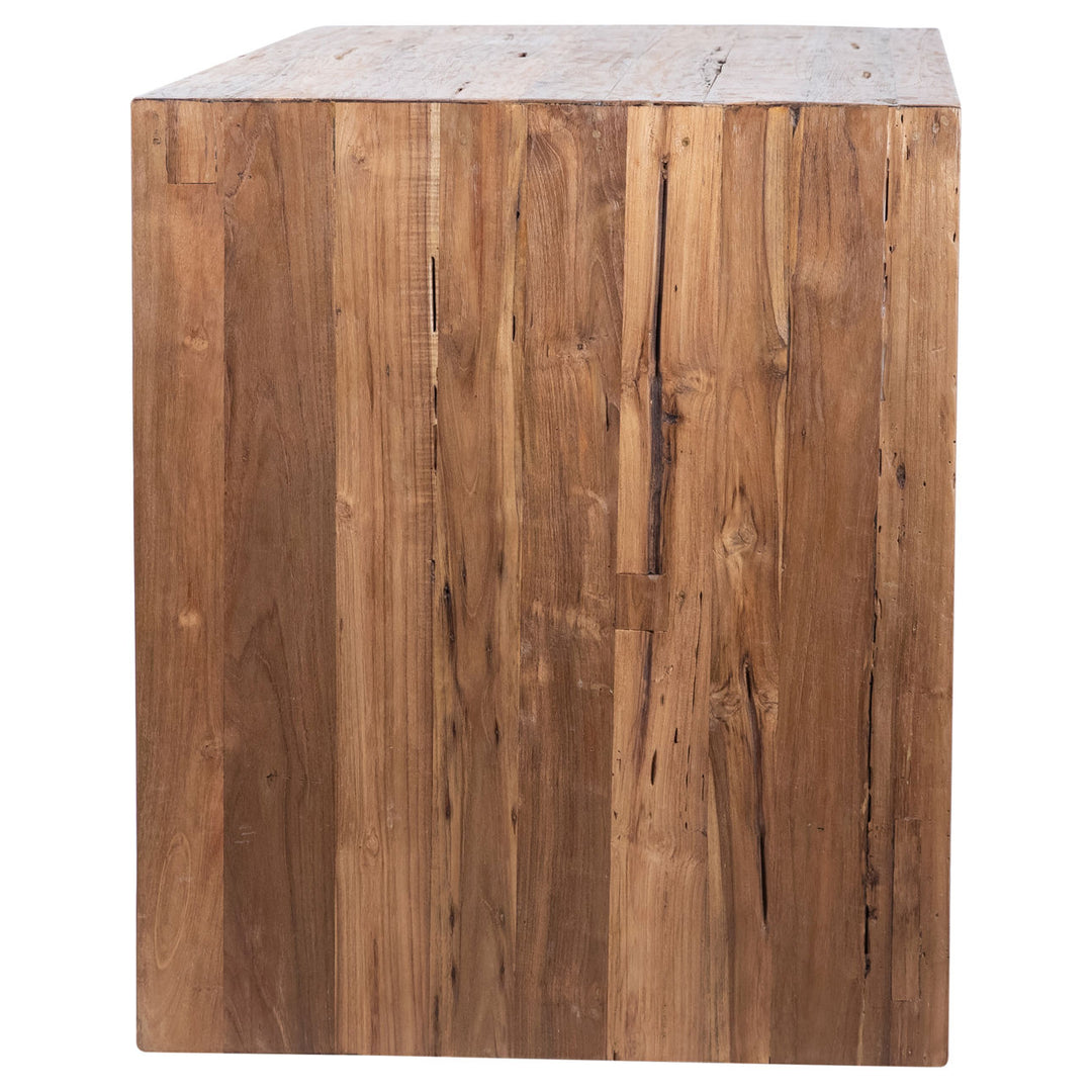 Chilren Reclaimed Teak Counter Table, profile view