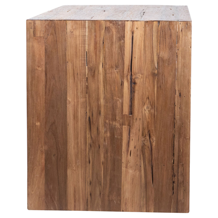 Chilren Reclaimed Teak Counter Table, profile view