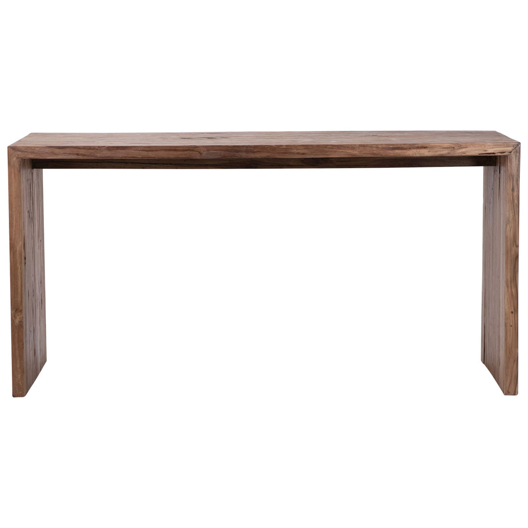 Chase Reclaimed Teak Desk, front view
