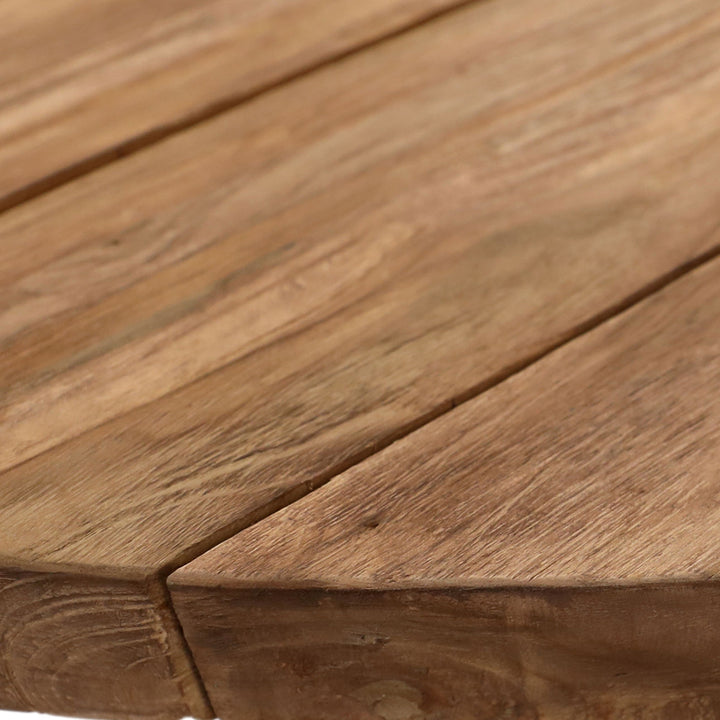 Jana Reclaimed Teak Outdoor Dining Table, detail 1 view