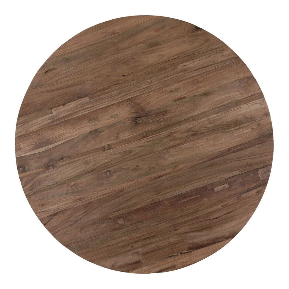 Rena Reclaimed Teak Coffee Table, overhead view
