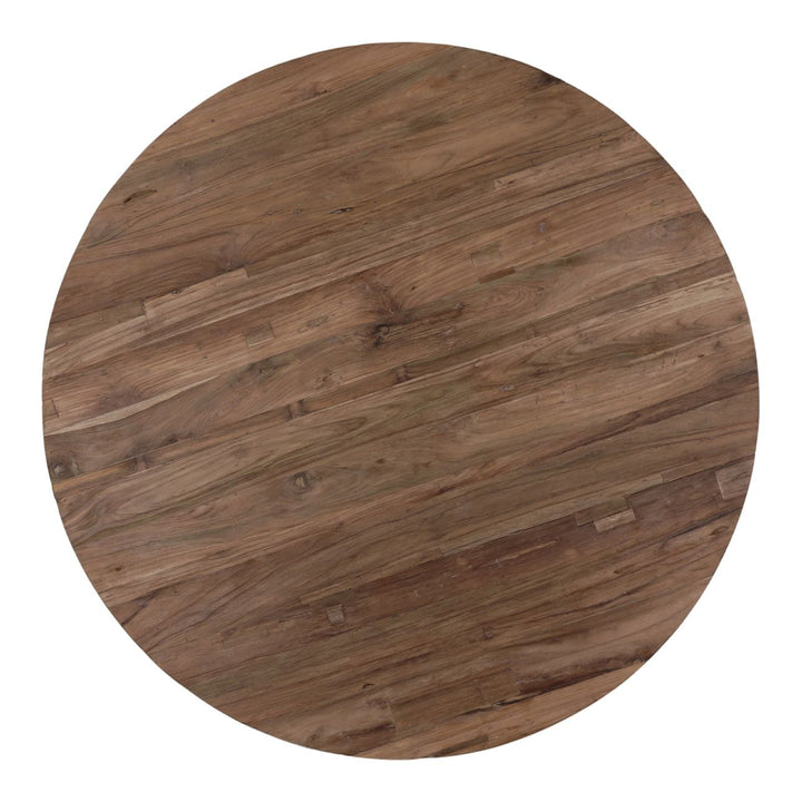 Rena Reclaimed Teak Coffee Table, overhead view