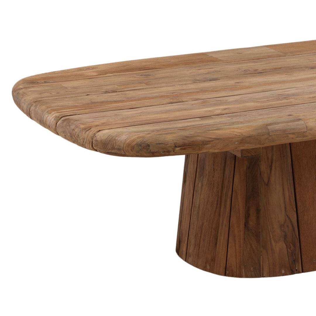 Belden Reclaimed Teak Outdoor Coffee Table, detail 2 view