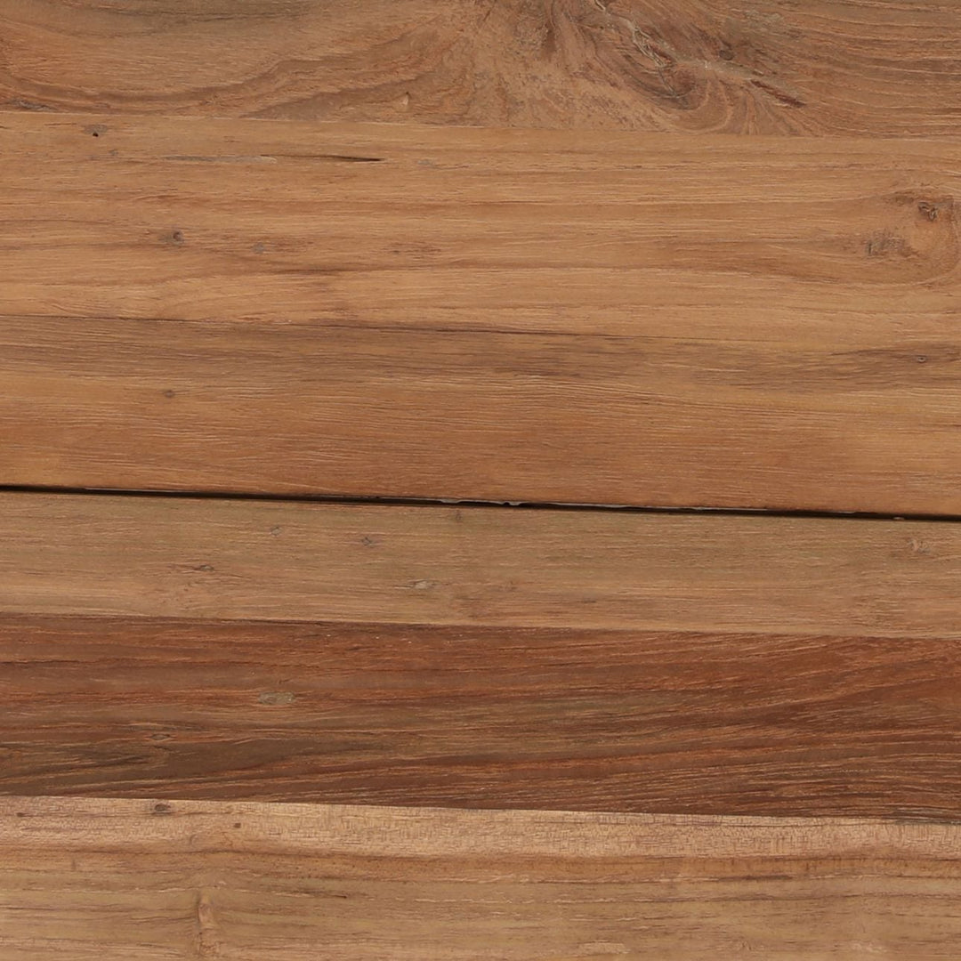 Dara Outdoor Teak Bench, detail 1 view