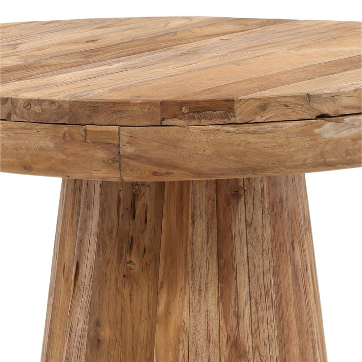 Reynelle Reclaimed Teak Counter Table, detail 2 view