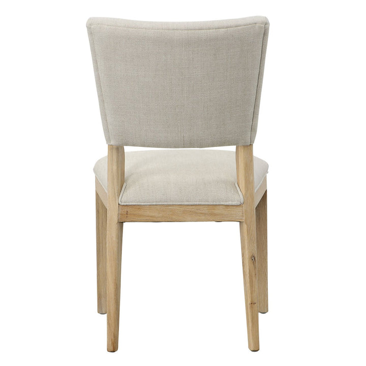 Lucille Sand Upholstered Dining Chair, back view