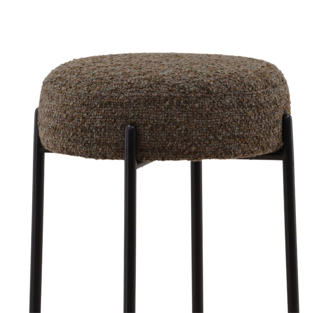 Becken Green Boucle Counter Stool, detail 2 view