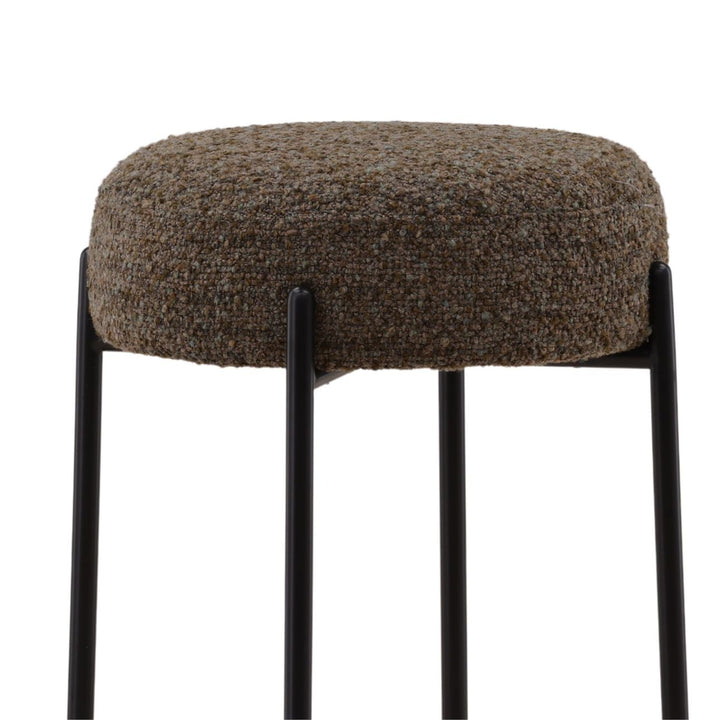 Becken Green Boucle Counter Stool, detail 2 view