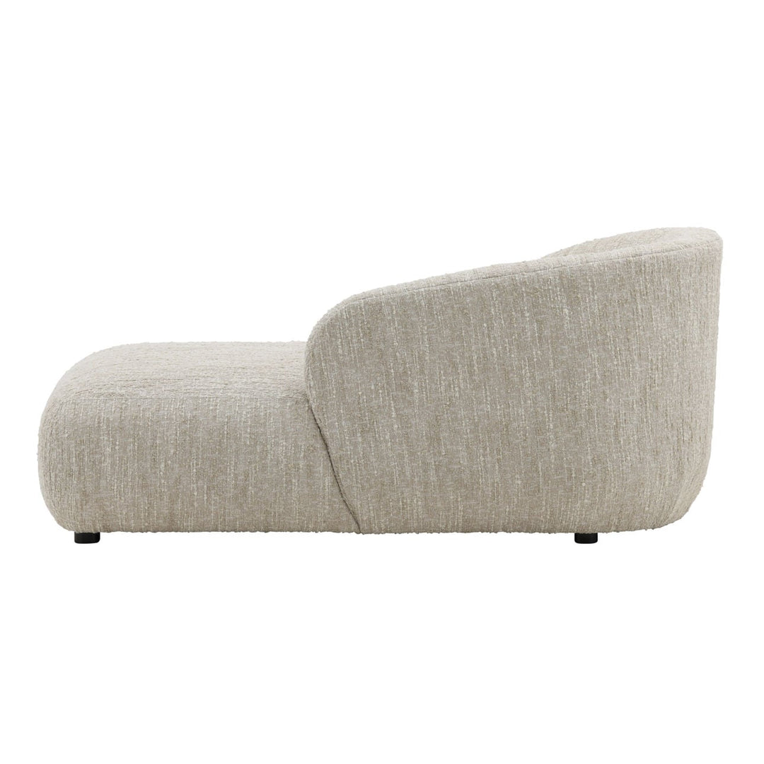 Romren Upholstered Chaise, Napa Beige Boucle, back view