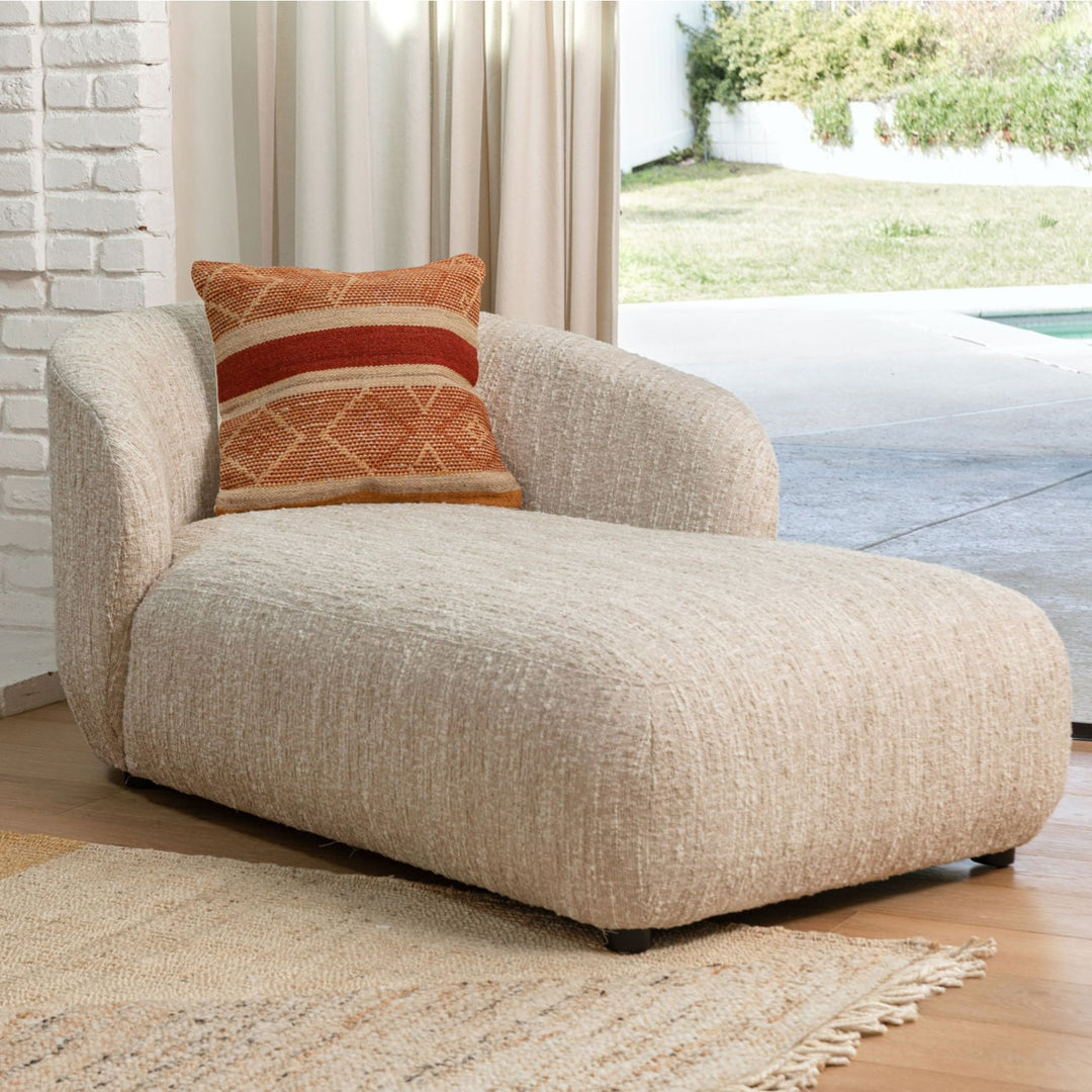 Romren Upholstered Chaise, Napa Beige Boucle, lifestyle view