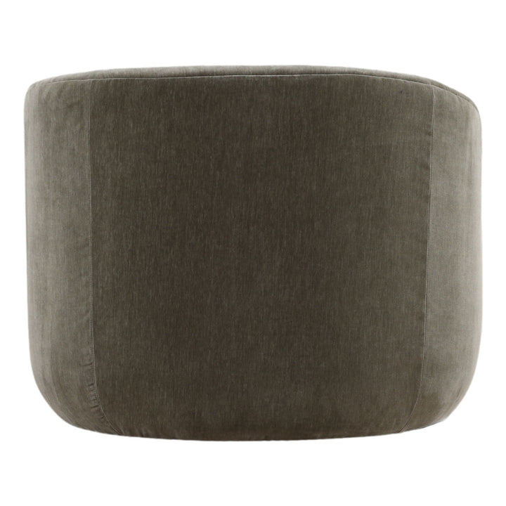 Romren Upholstered Chaise, Sage Velvet, profile view