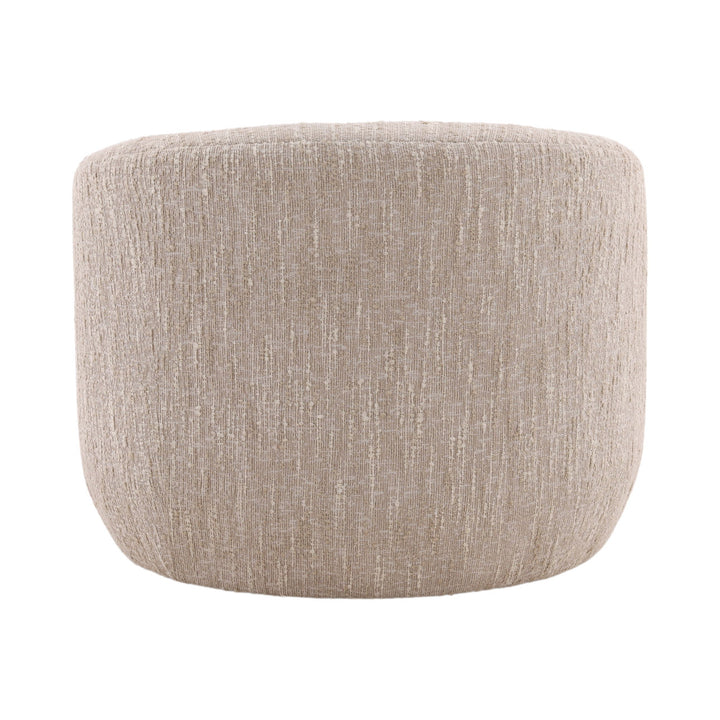 Romelle Beige Boucle Swivel Chair, back view