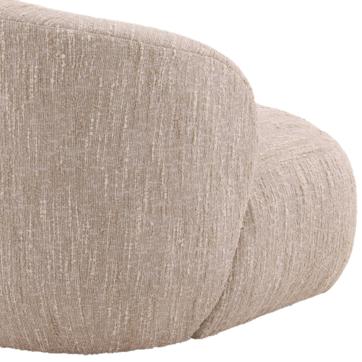Romelle Beige Boucle Swivel Chair, detail 3 view