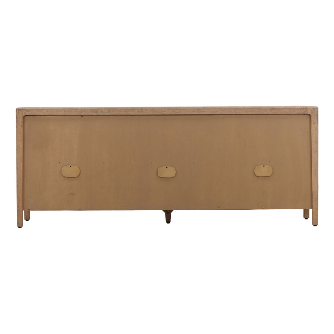 Braeden Oak Veneer Sideboard, back view