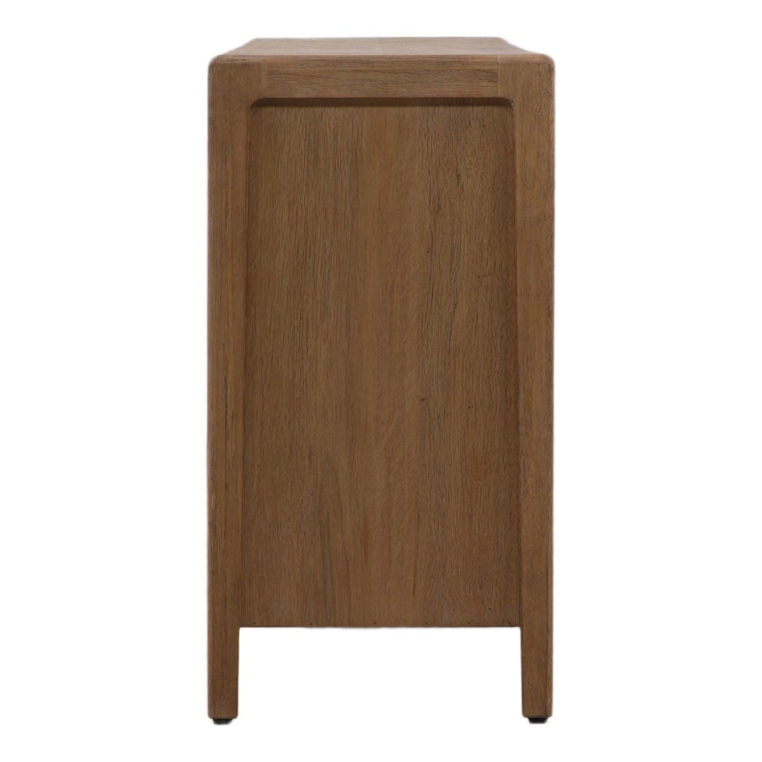 Braeden Oak Veneer Sideboard, profile view