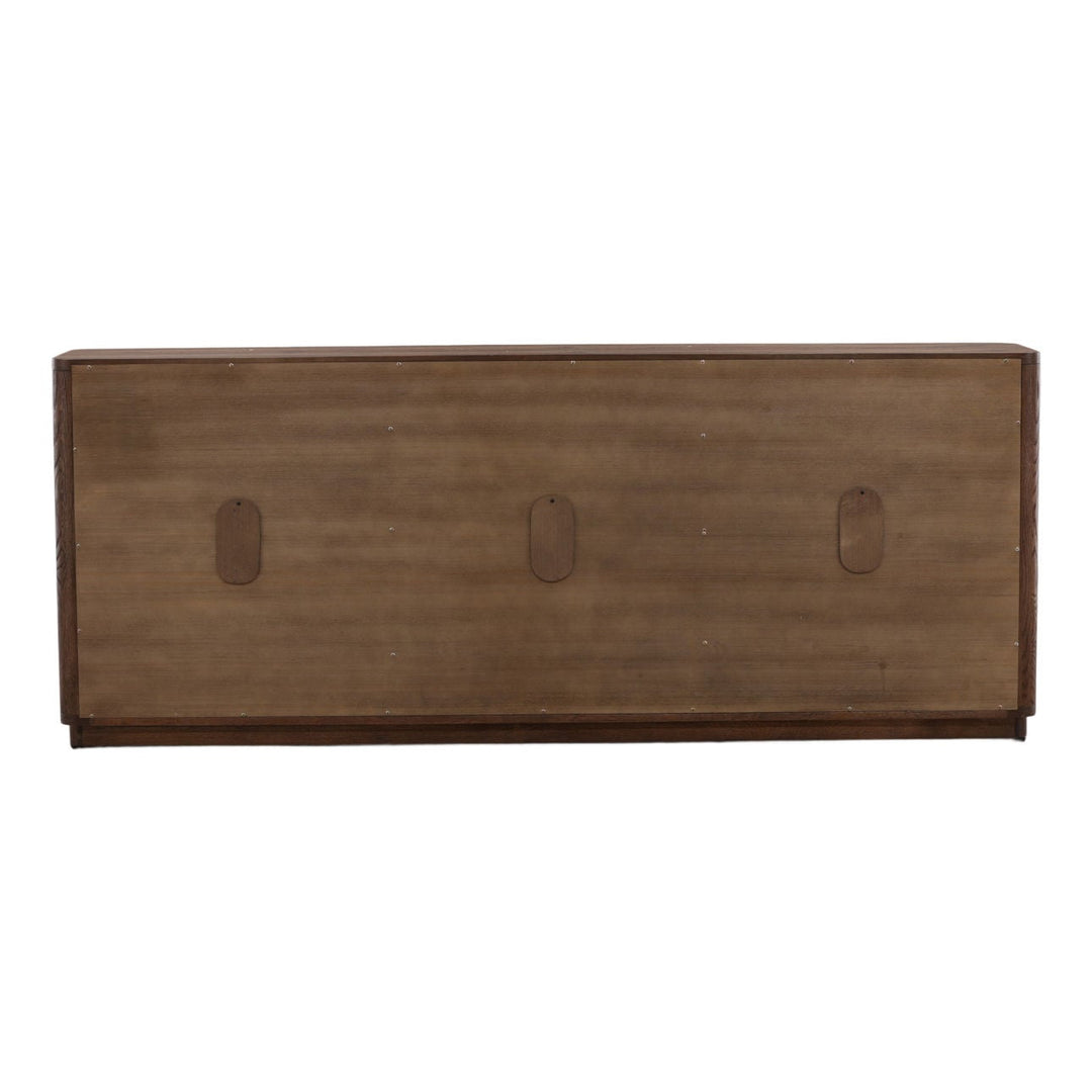 Geneva Oak Veneer Sideboard, back view