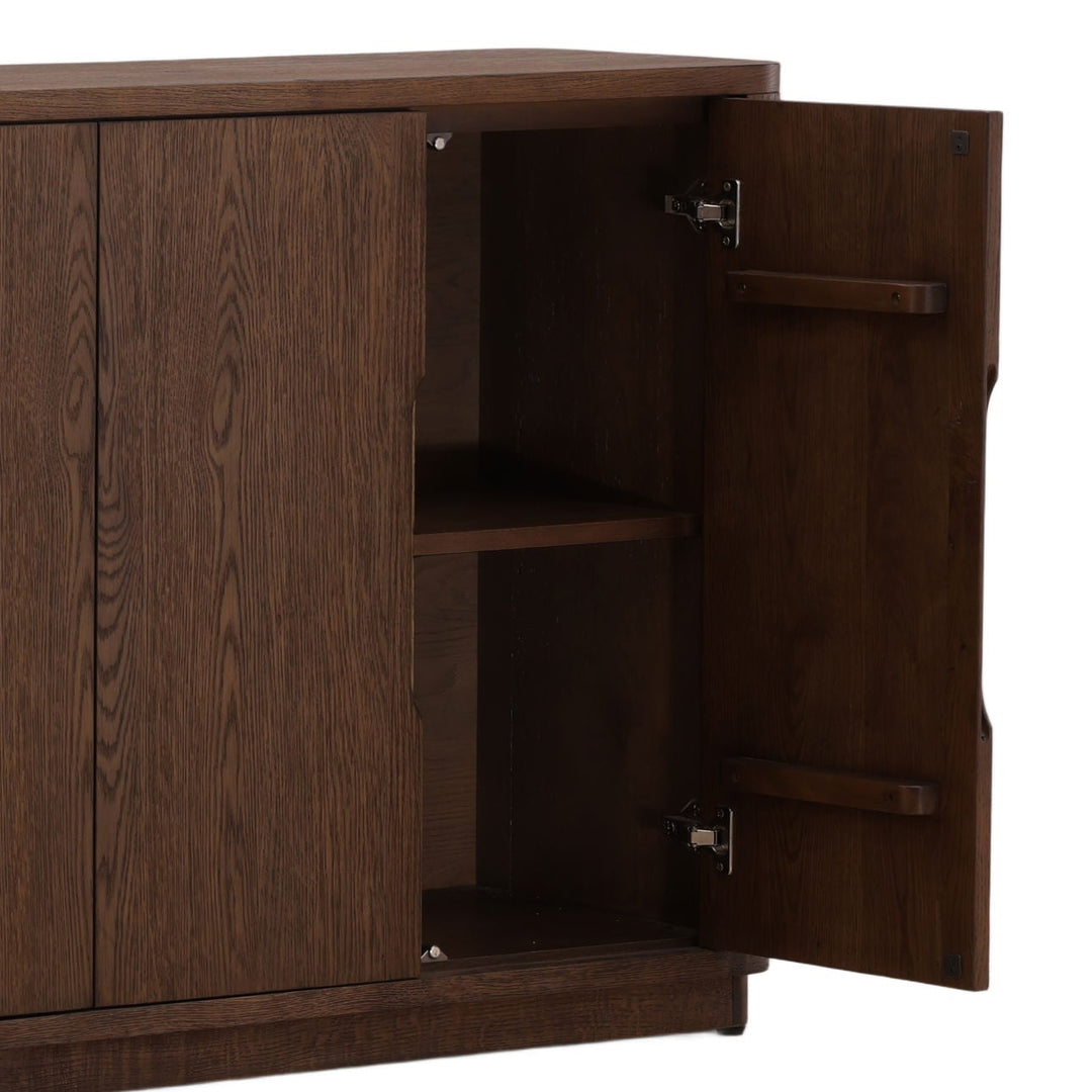 Geneva Oak Veneer Sideboard, detail 2 view