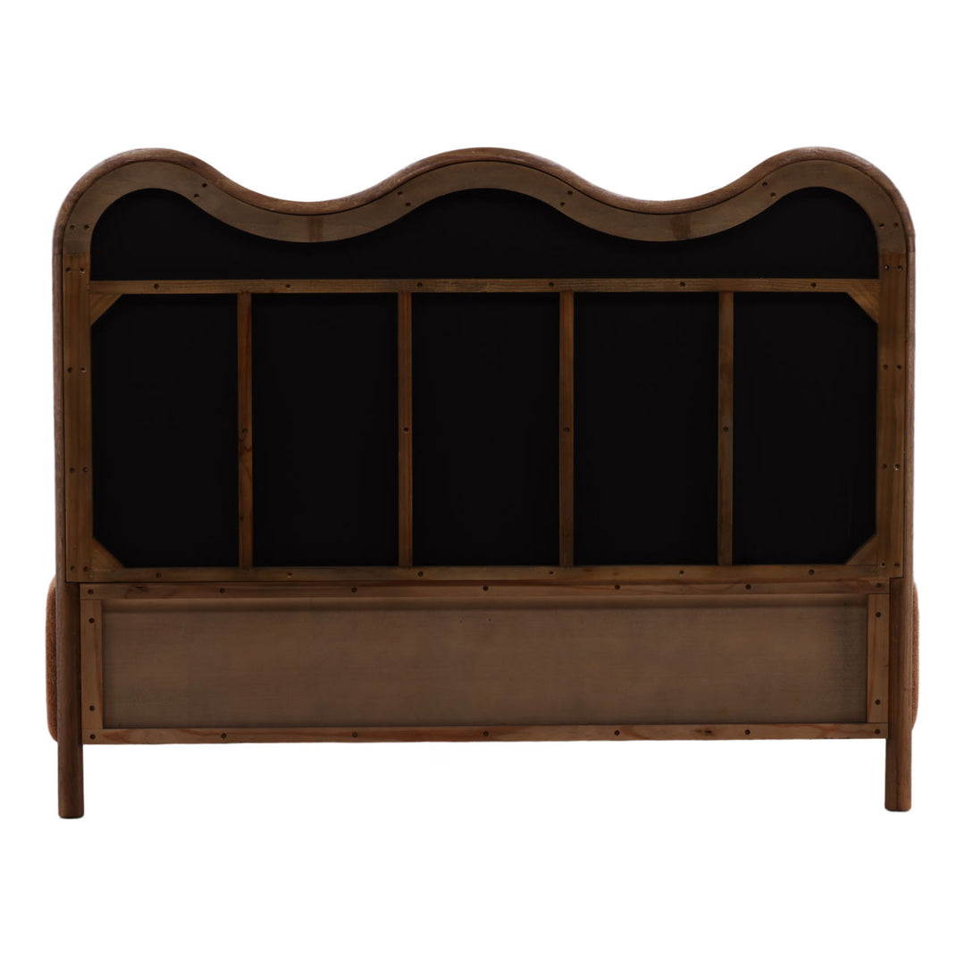 Hadley Rust Chenille Bed, back view