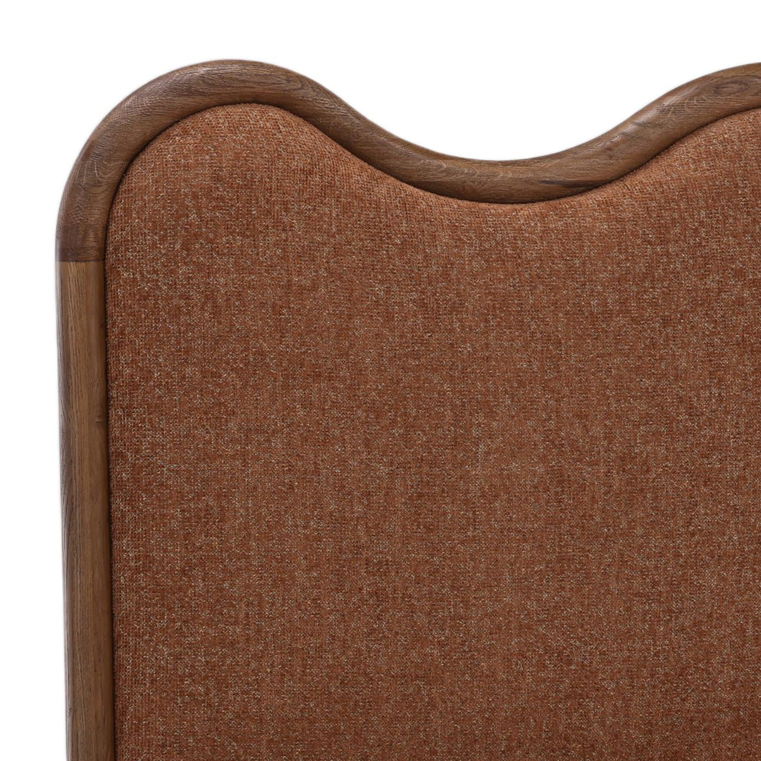 Hadley Rust Chenille Bed, detail 2 view
