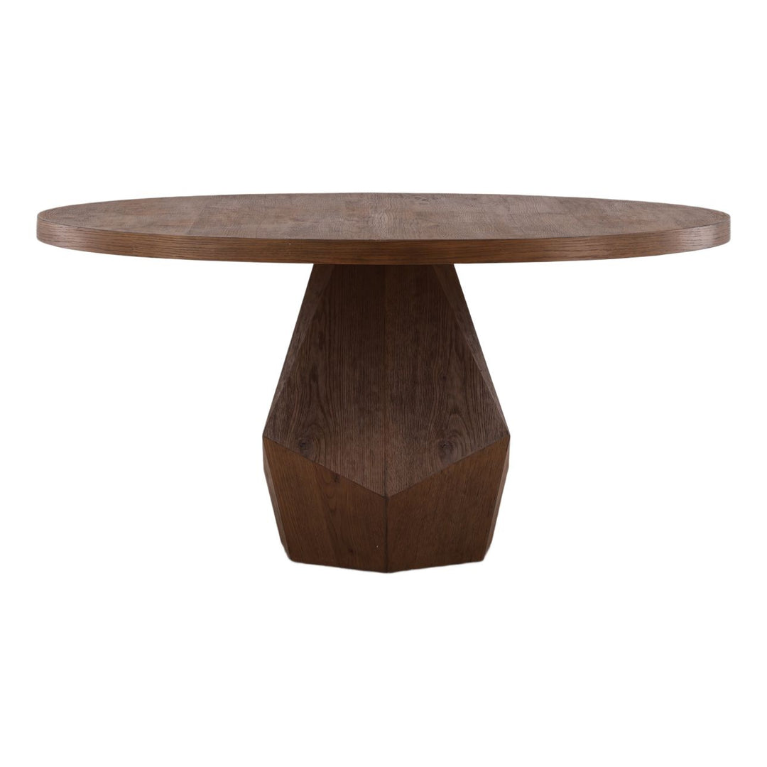 Lea Oak Dining Table, back view