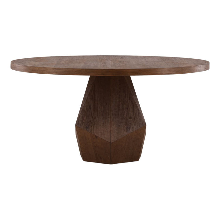 Lea Oak Dining Table, back view