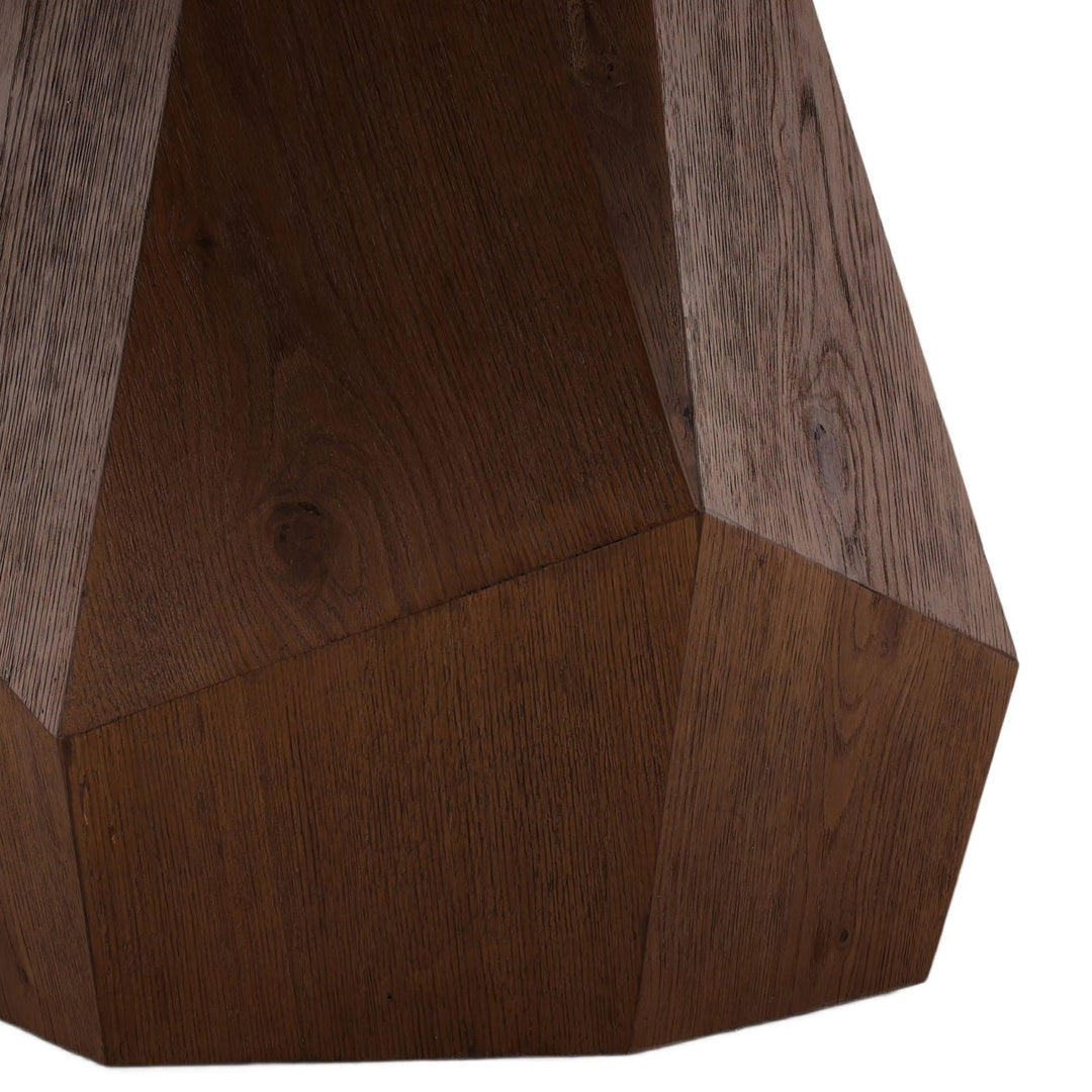 Lea Oak Dining Table, detail 2 view