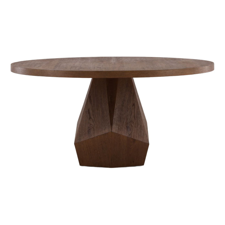 Lea Oak Dining Table, front view