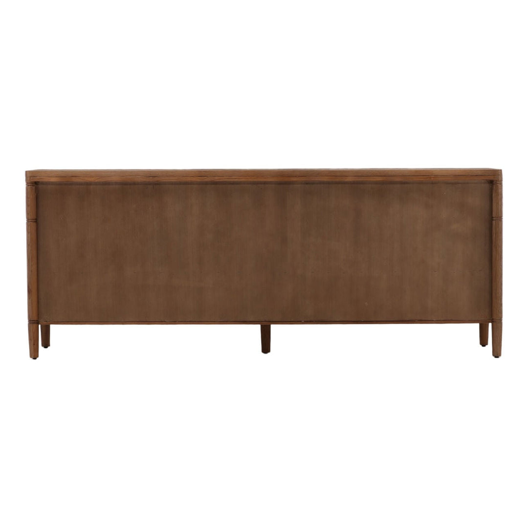 Tarin Oak Wood Sideboard, back view