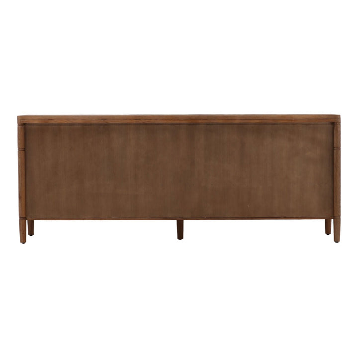 Tarin Oak Wood Sideboard, back view