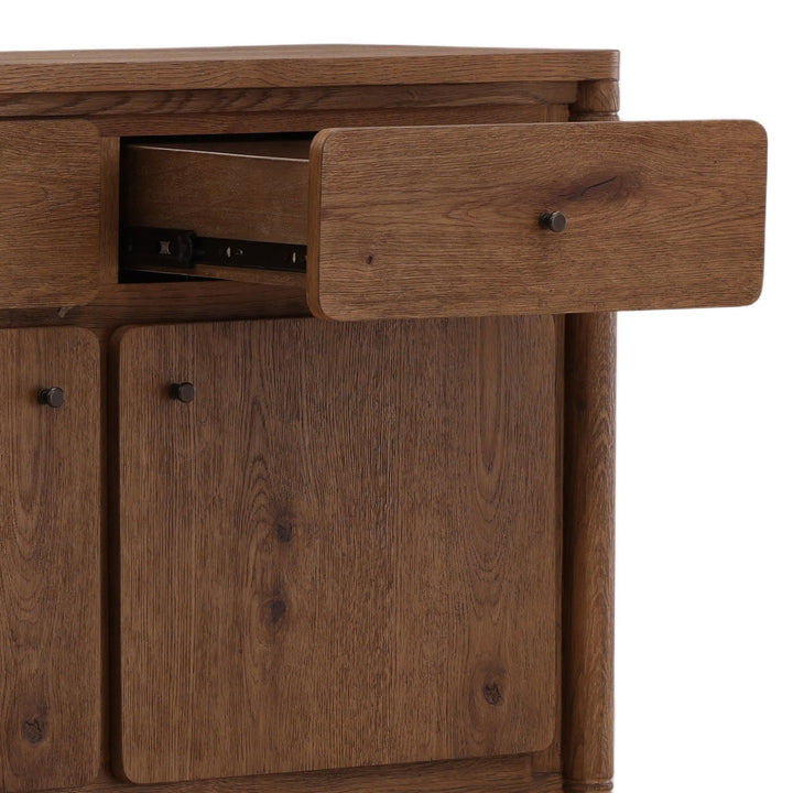 Tarin Oak Wood Sideboard, detail 2 view