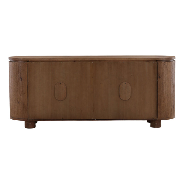 Weston Oak Wood Sideboard, back view