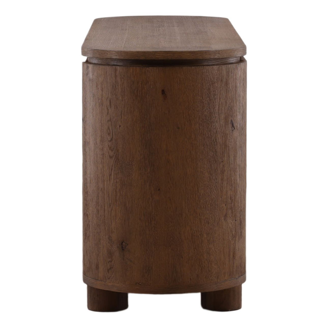 Weston Oak Wood Sideboard, profile view
