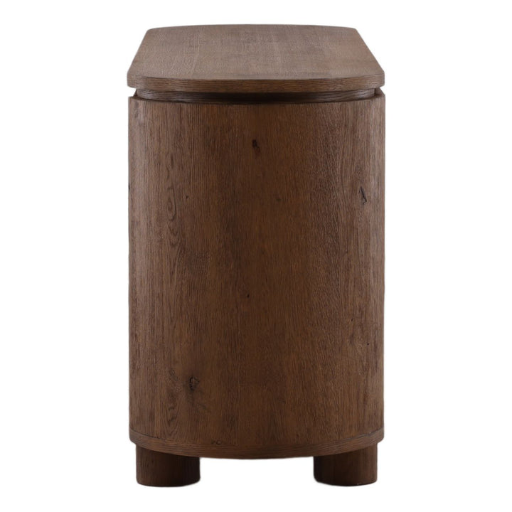 Weston Oak Wood Sideboard, profile view