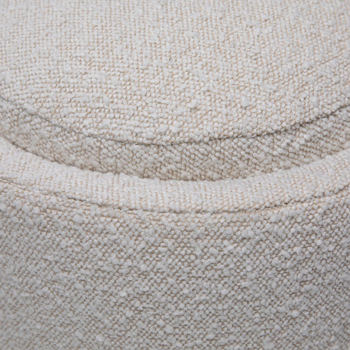 Cora Upholstered Bench, Off White, detail 1 view