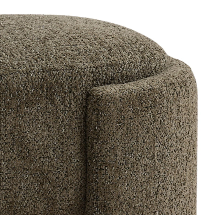 Cora Upholstered Bench, Green, detail 2 view