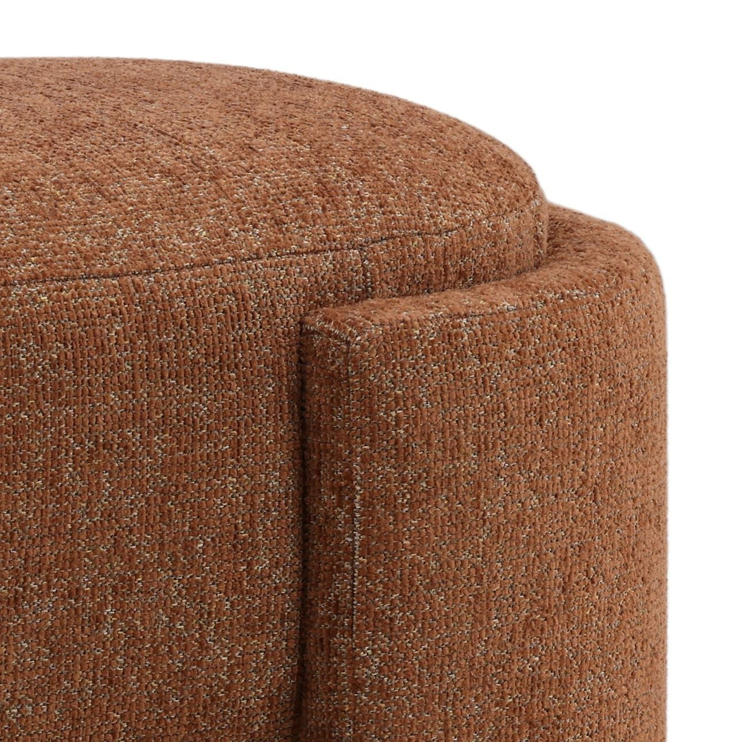 Cora Upholstered Bench, Rust, detail 2 view