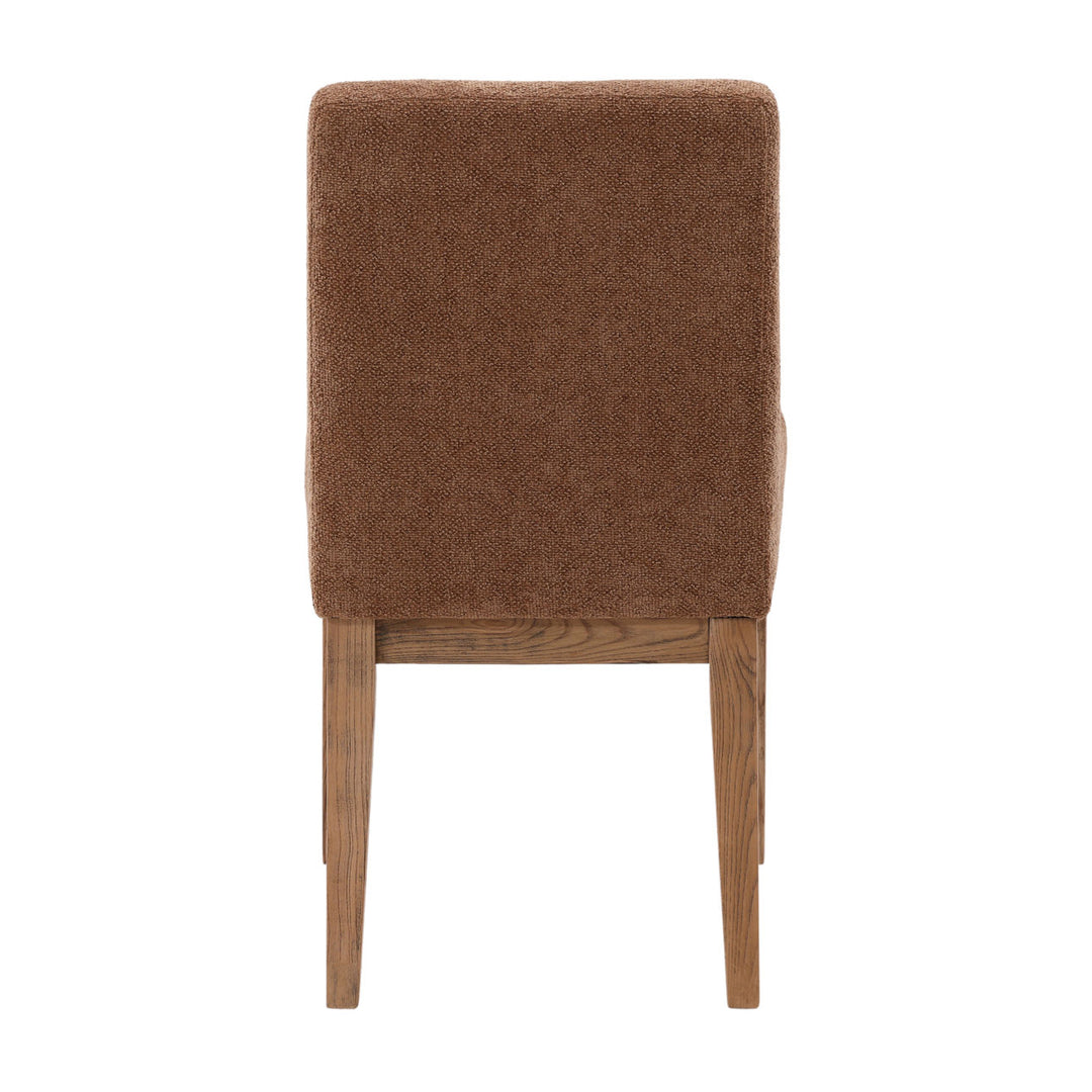 Weiland Upholstered Dining Chair, Charlotte Latte Chenille, back view