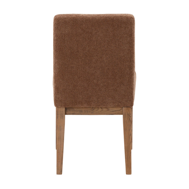 Weiland Upholstered Dining Chair, Charlotte Latte Chenille, back view