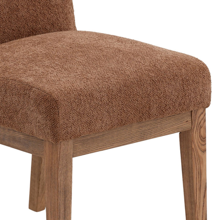 Weiland Upholstered Dining Chair, Charlotte Latte Chenille, detail 2 view