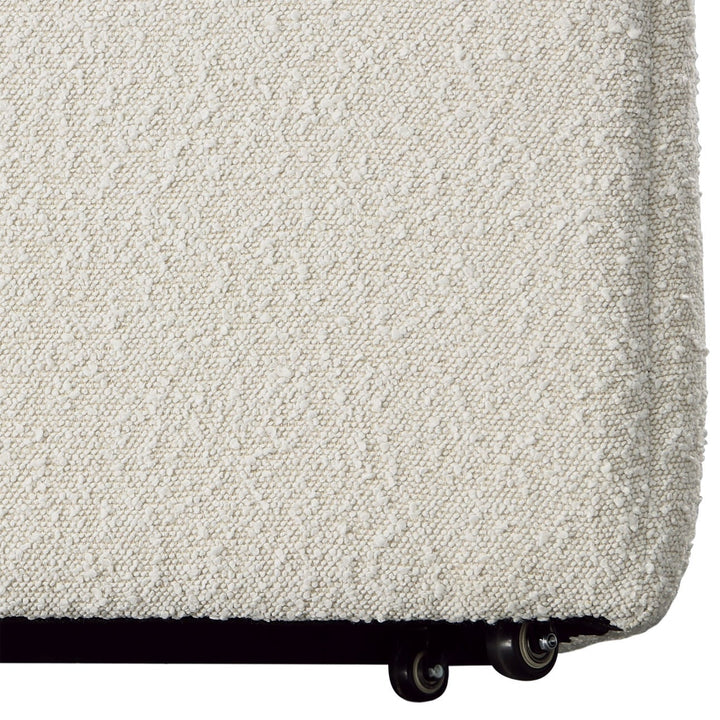 Marven Caster Dining Chair, Cream Performance Boucle, detail 2 view