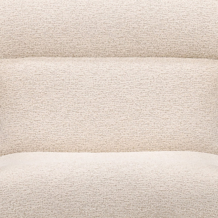 Briar Ash Wood Lounge Chair, Cream, detail 1 view