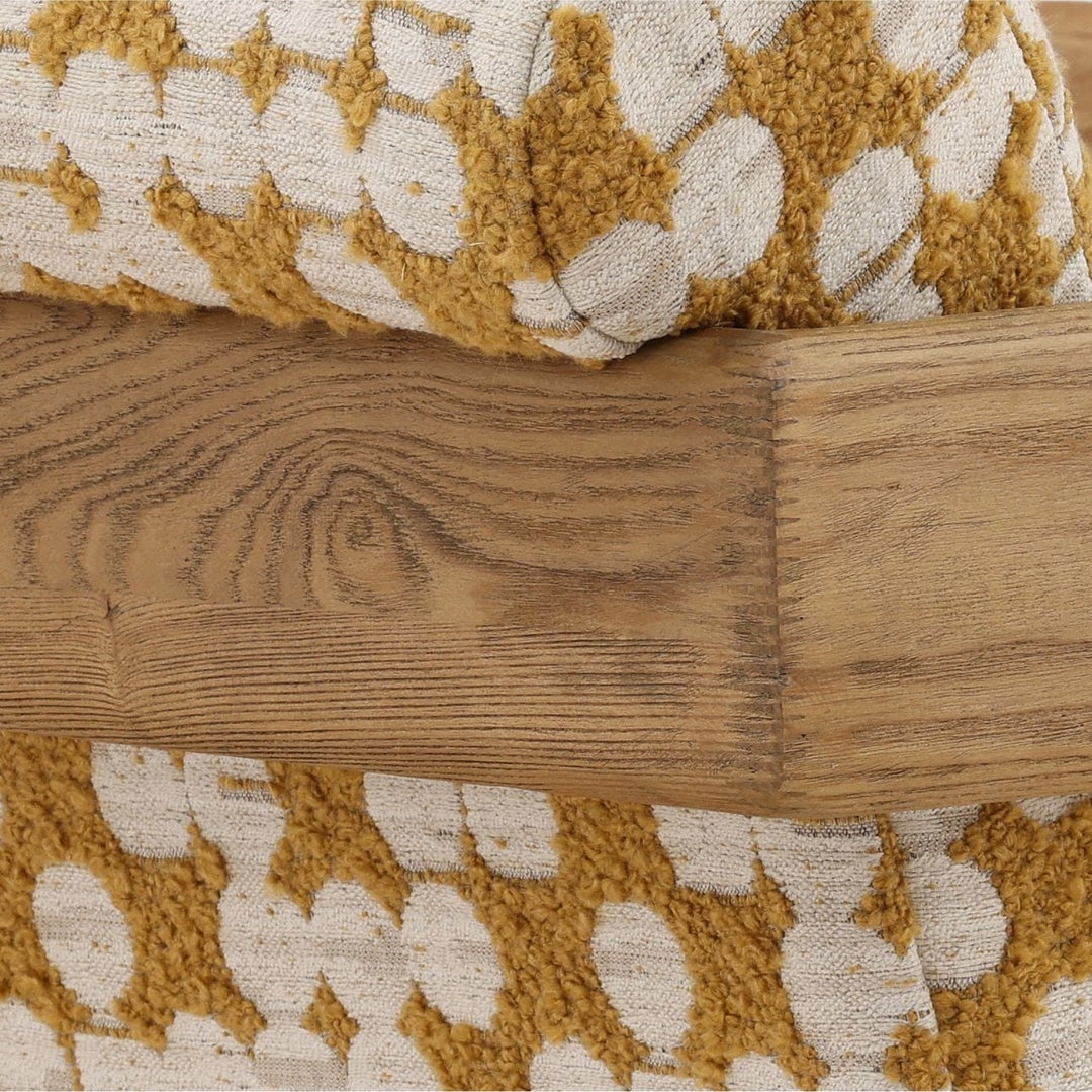 Briar Ash Wood Lounge Chair, Ochre, detail 3 view