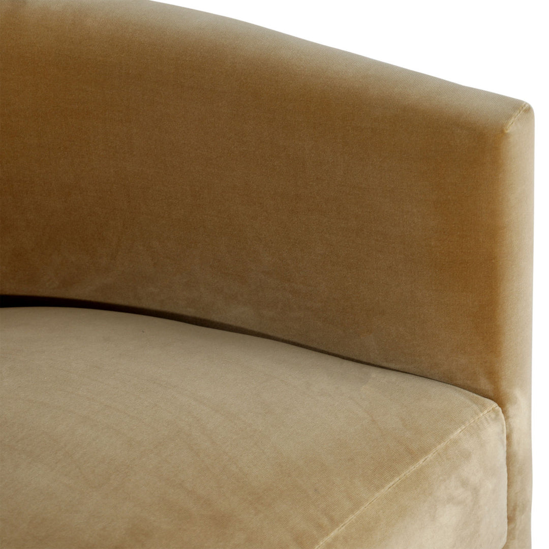 Olympia Upholstered Dining Chair, Hudson Camel Velvet, detail 2 view