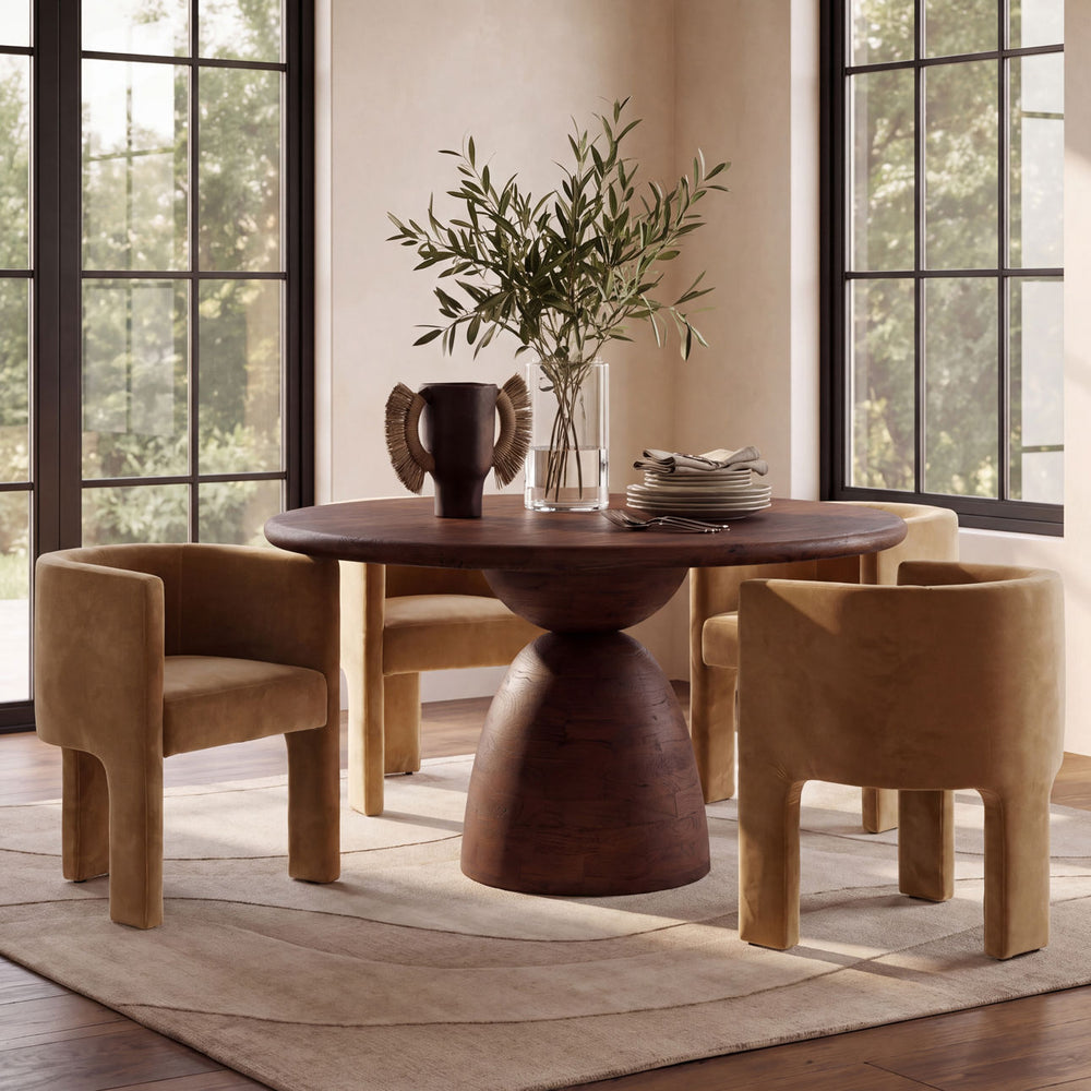 Olympia Upholstered Dining Chair, Hudson Camel Velvet, alternate lifestyle view 3