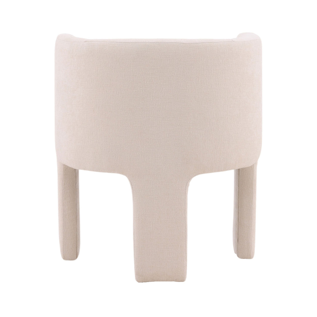 Olympia Upholstered Dining Chair, Grenoble Cream, back view