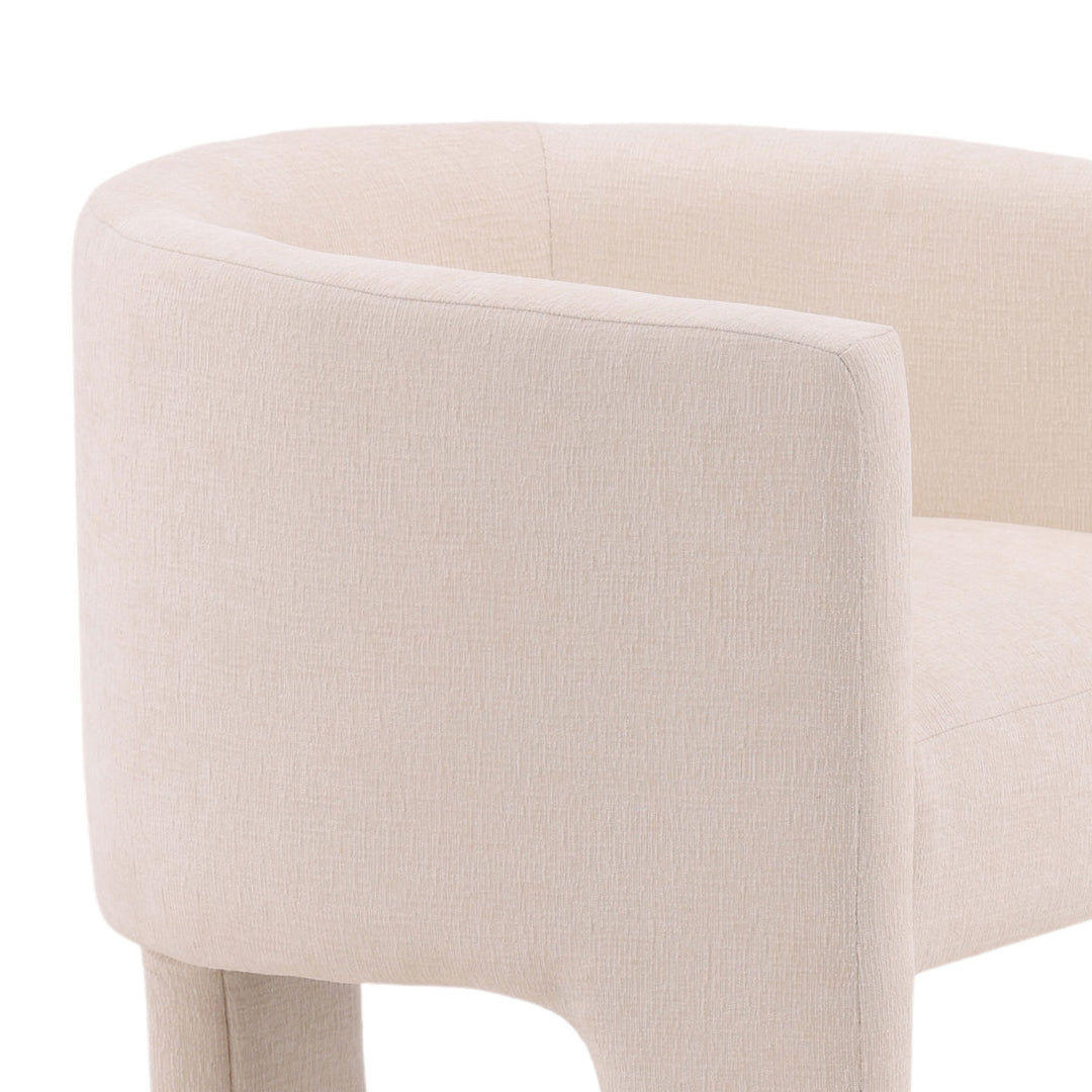 Olympia Upholstered Dining Chair, Grenoble Cream, detail 3 view