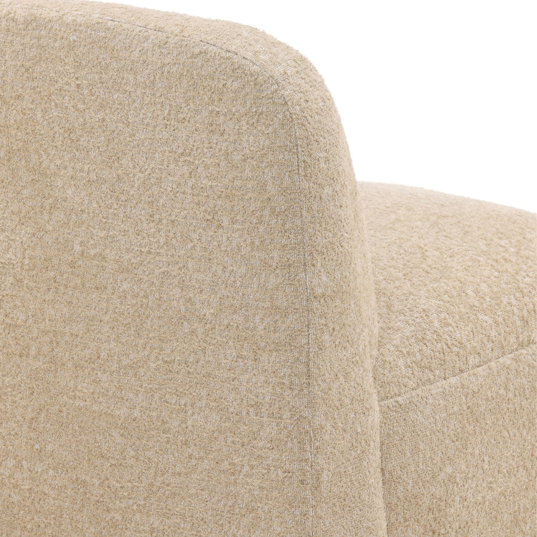 Darven Sand Upholstered Swivel Chair, detail 2 view