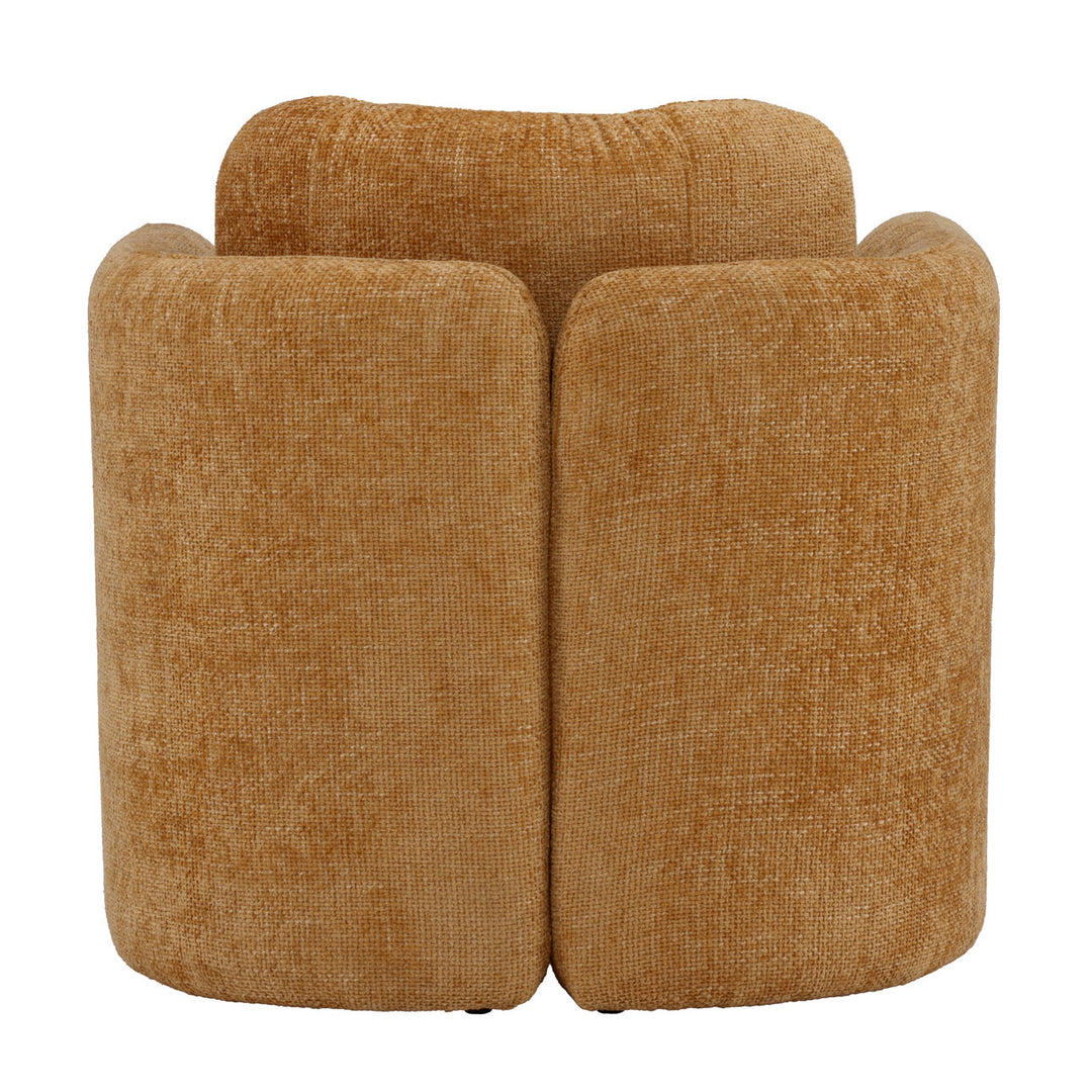 Munelle Performance Fabric Lounge Chair, Ginger, back view